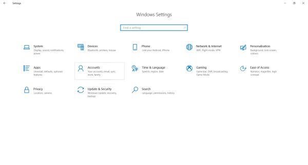 Windows Settings