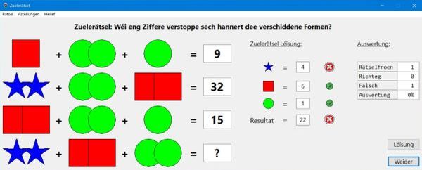 Number puzzle: Level 4 example