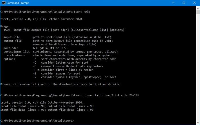 Sorting a text file on sort keys at line position 66-69 and 76-105