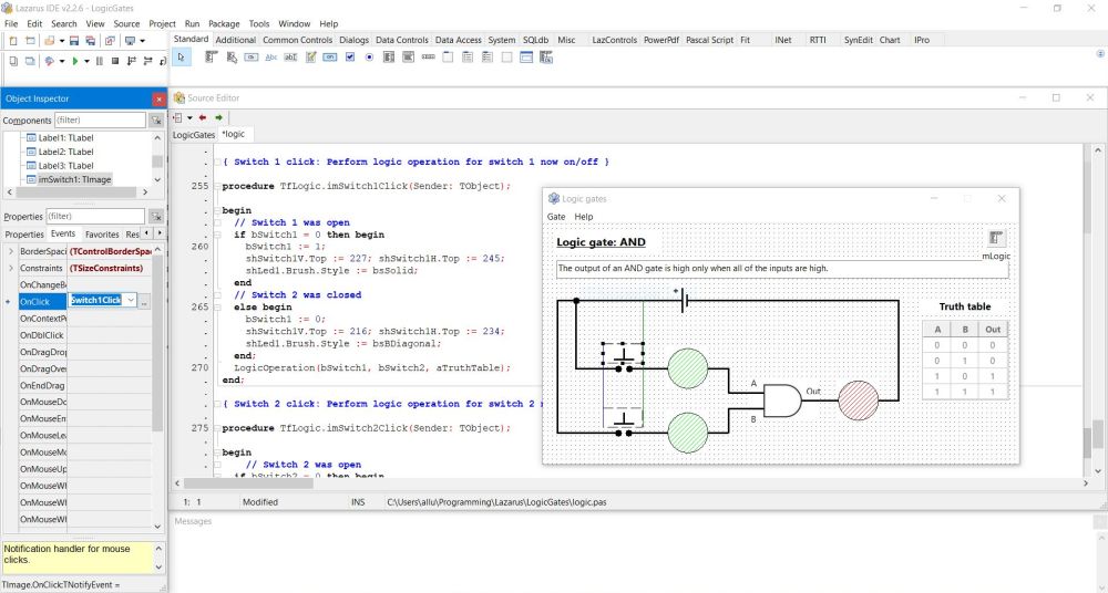 Lazarus/Free Pascal: Using a transparent image as mouse click area