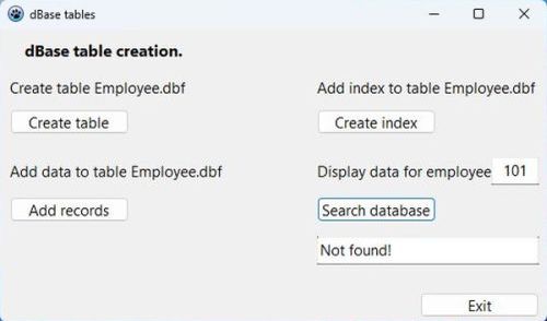 Simple Lazarus dBase appliaction: Creating a DBF file [3]