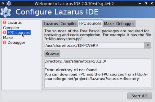 Lazarus/FPC on MX Linux: Incomplete installation with AptGet - FPC sources missing