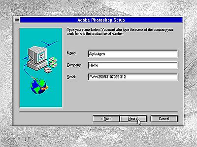 Adobe Photoshop 4.0 on Windows 3.1 - Installation [1]