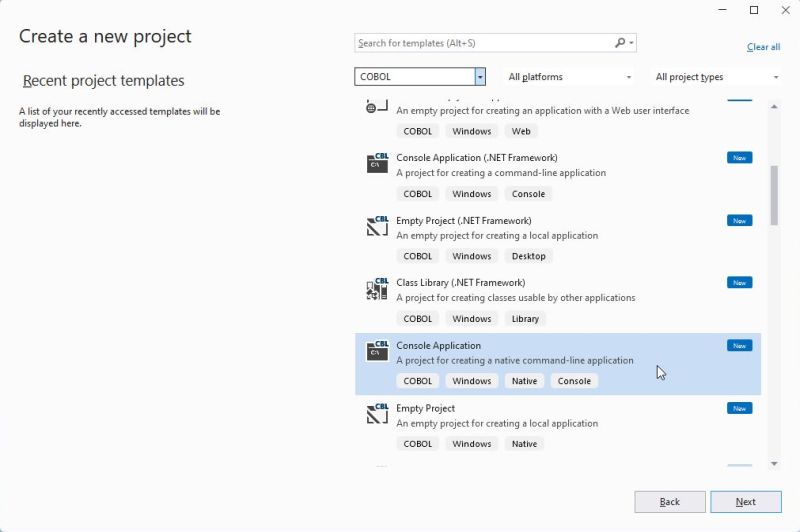 Micro Focus Visual Cobol Windows 11 - Integration with Microsoft Visual Studio