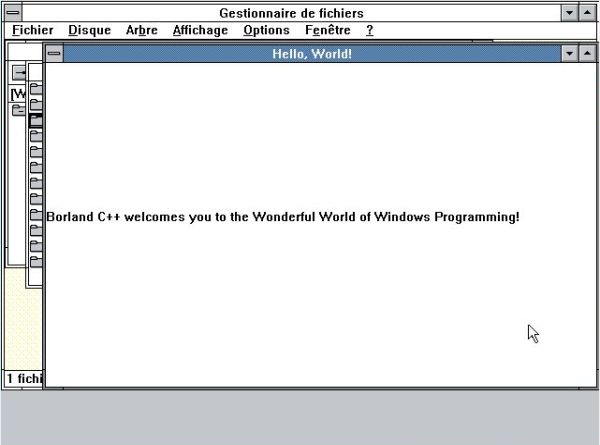 Using Borland C++ 3.1 on Windows 3.0: Running a Windows executable created with Borland C++