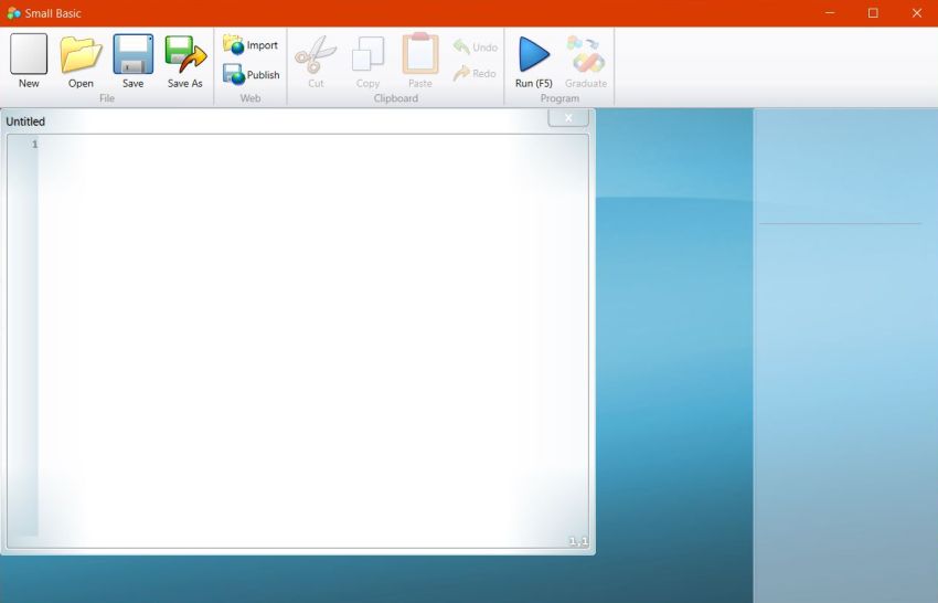 Small Basic on Windows 10 - The Small Basic IDE