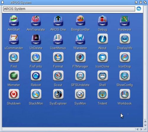 Running AROS One: System software