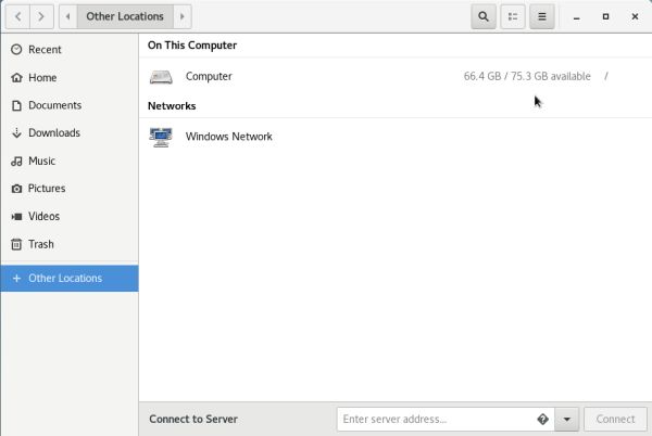 Centos 7 LVM: In file manager, 'Computer' is shown as one big disk with the size of the logical LVM volume