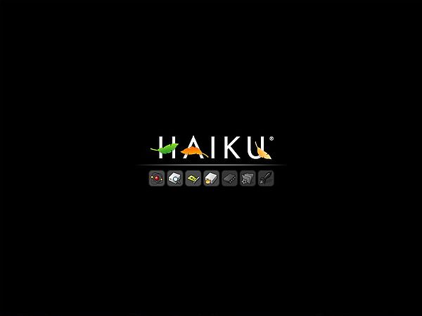 Installing Haiku: Startup screen