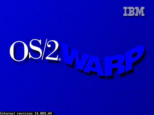 OS/2 Warp 4 installation: IBM logo