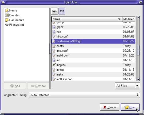 Solaris 10 configuration: Setting the hostname [3]