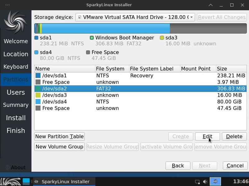 Windows 10 and Linux dual boot: Manual partitioning - Editing of the EFI partition [1]