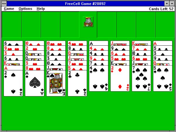 Installation of Win32s on Windows 3.1: Running FreeCell