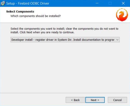 Installing the Firebird ODBC driver