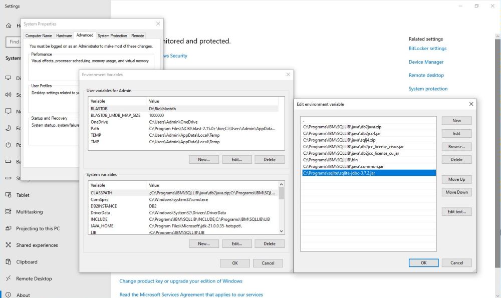 SQLite on Windows: Adding the JDBC driver to the Java classpath