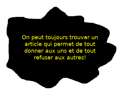 Injuste et discriminatoire: Donner aux uns, refuser aux autres